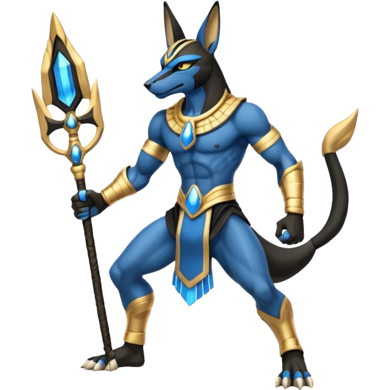 Anubis-Lucario-fusion (full body) emoji
