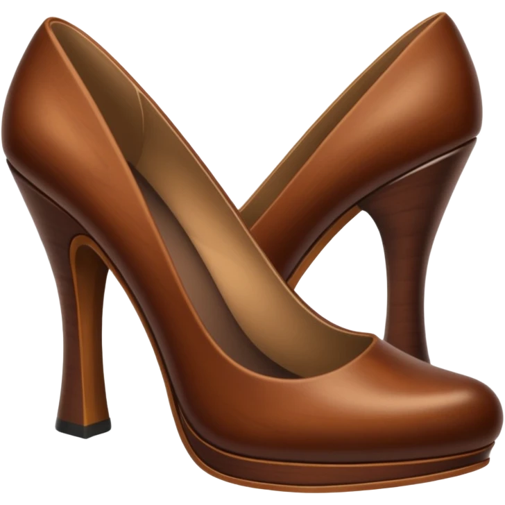 wood heels emoji