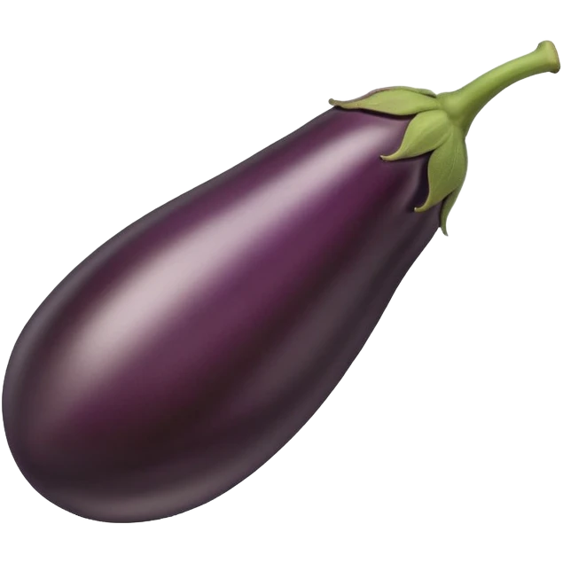 Dark brown eggplant emoji