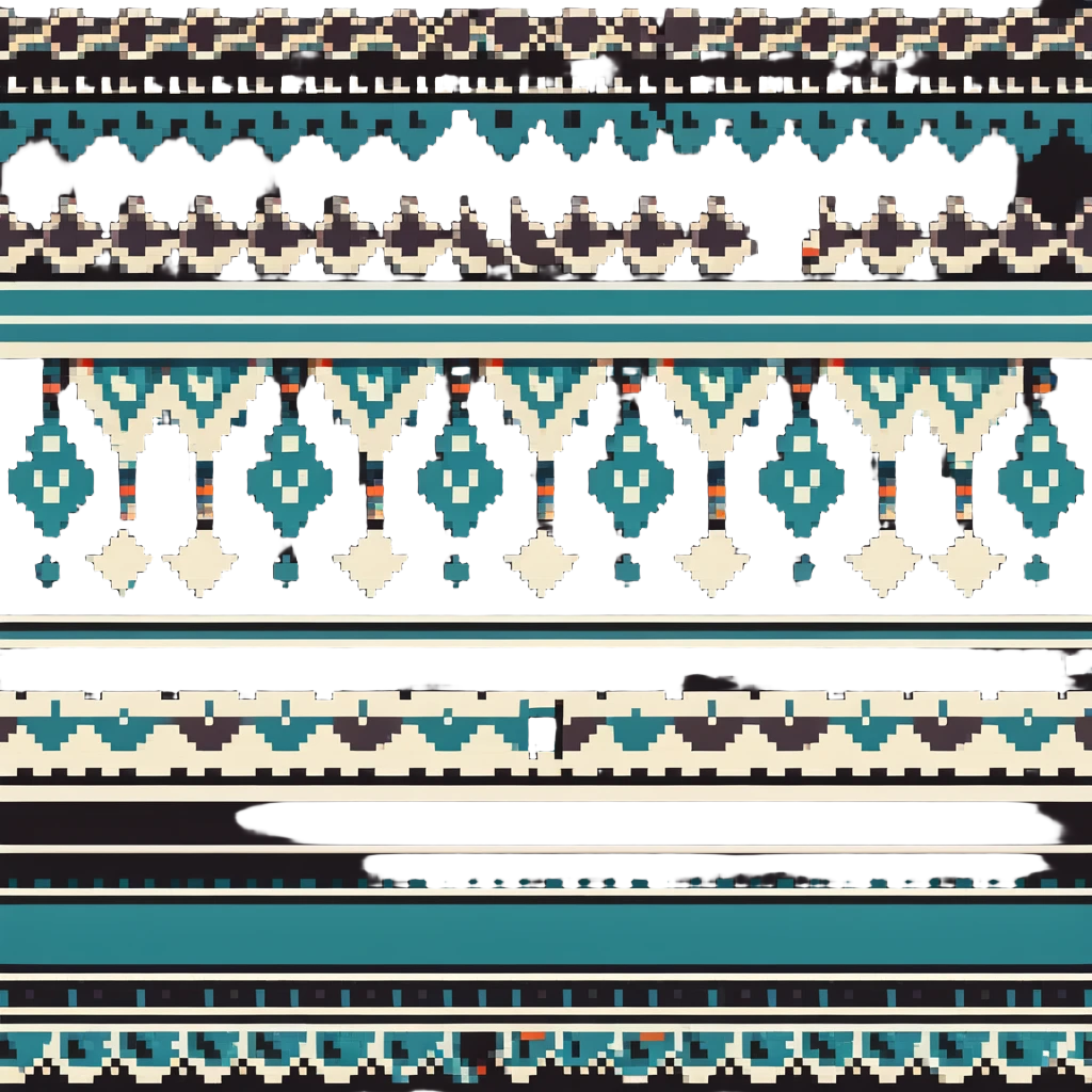 Indian textile pattern with geometric designs emoji