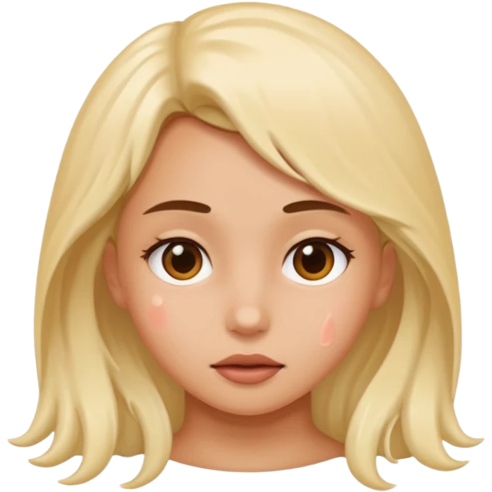 Girl Smiley face with semen all over it emoji