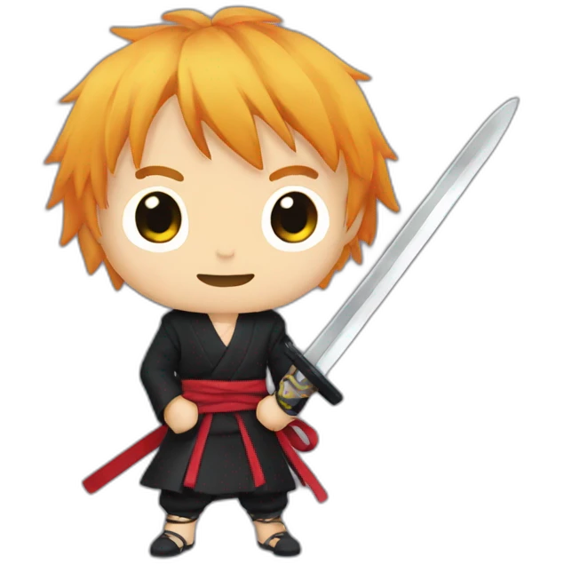 Kurosaki ichigo using his sword emoji