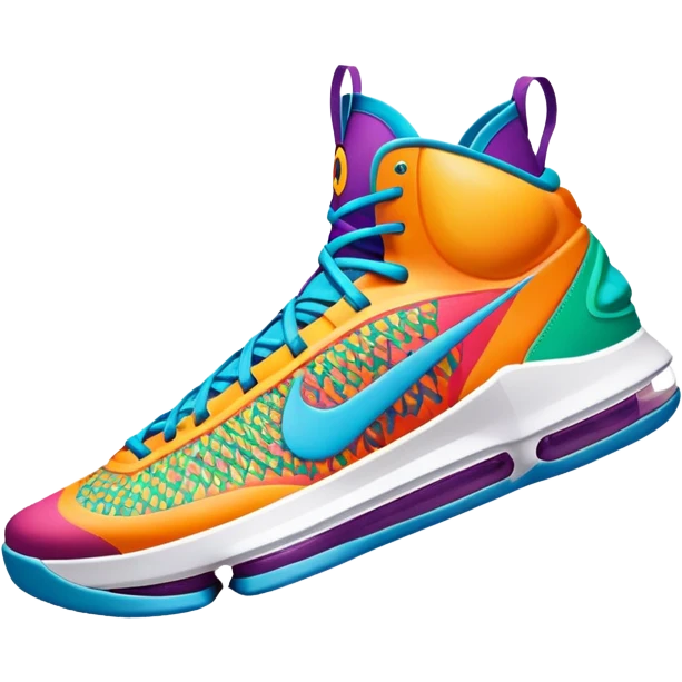 KD17 Nike shoes very colorful emoji