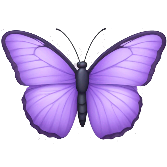 Lilac butterfly emoji