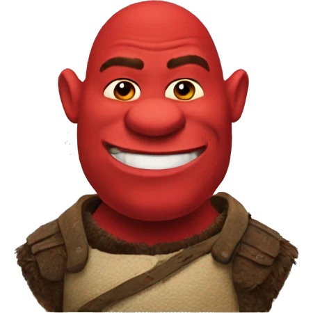 Red Shrek emoji