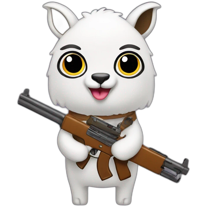 Lama With guns emoji