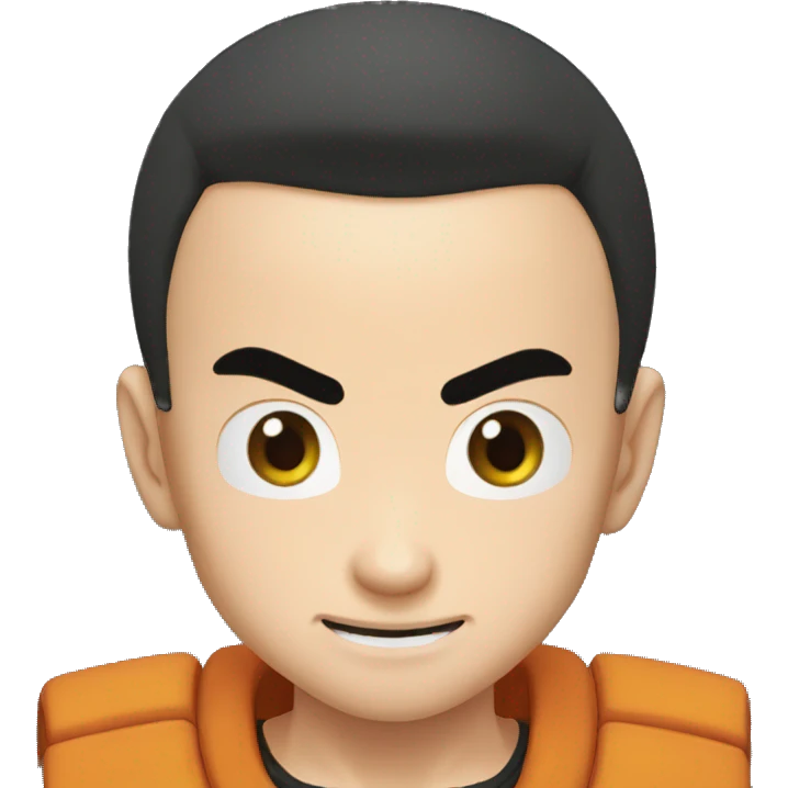 Krillin from dragonball emoji