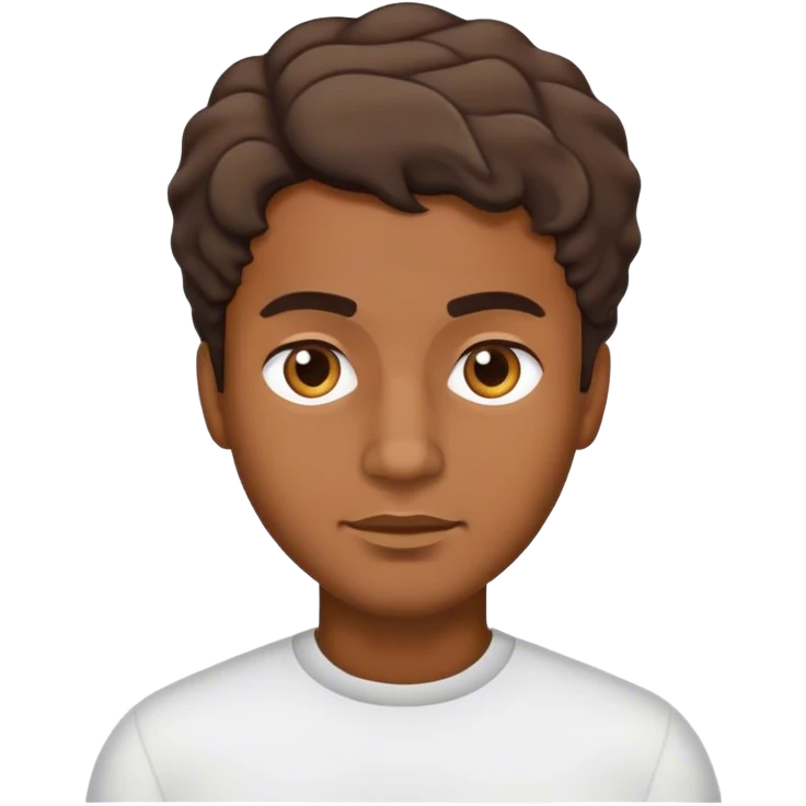 a brownskin man with short waves hair  emoji