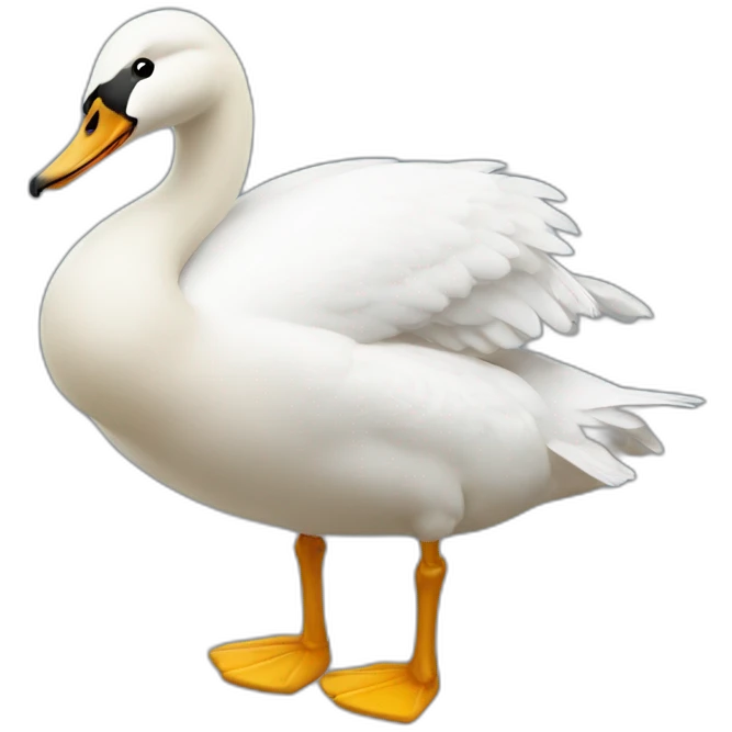 Schwan mit Krone emoji