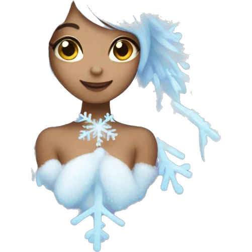 Snowflake fairy emoji