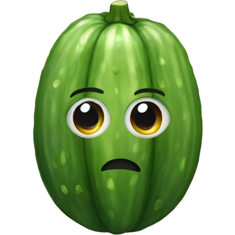 Emoji cucumber eyes emoji