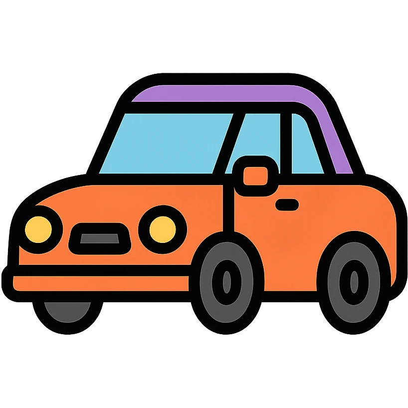 colored car icon emoji