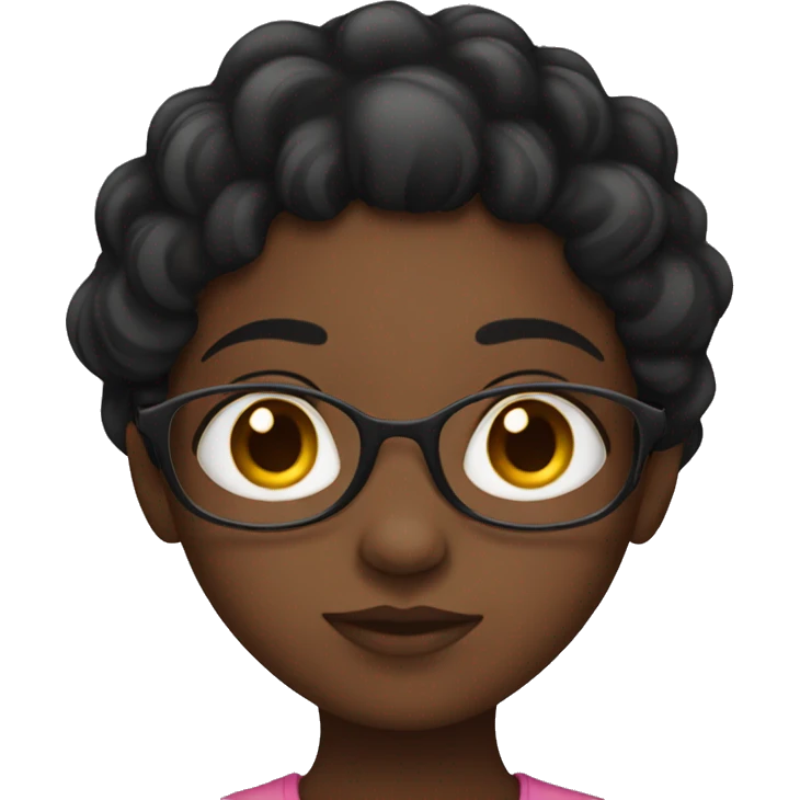 black girl side eyeing  emoji