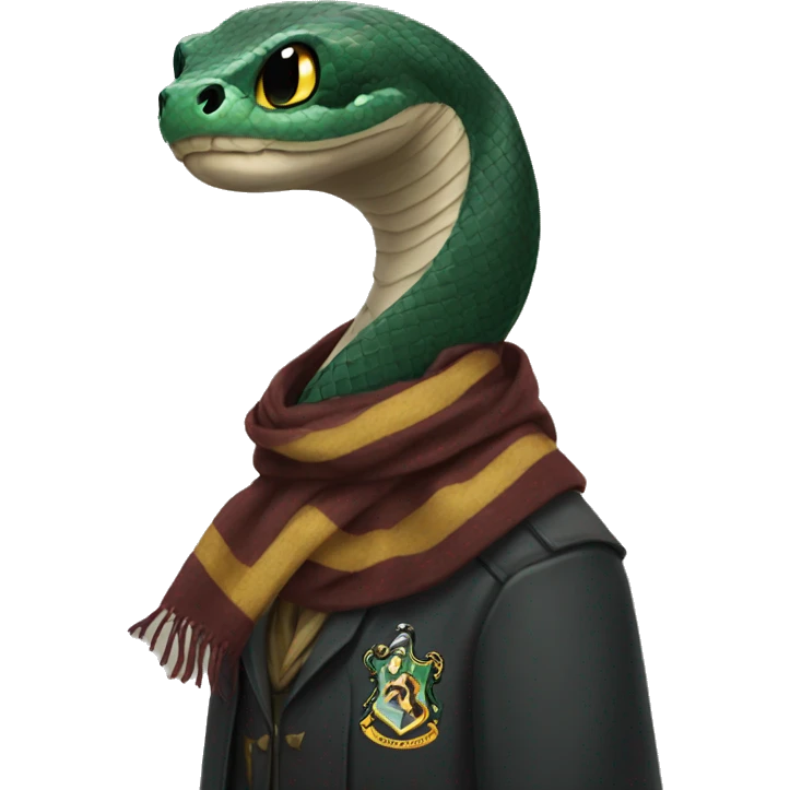 Snake wearing scarf hogwarts emoji