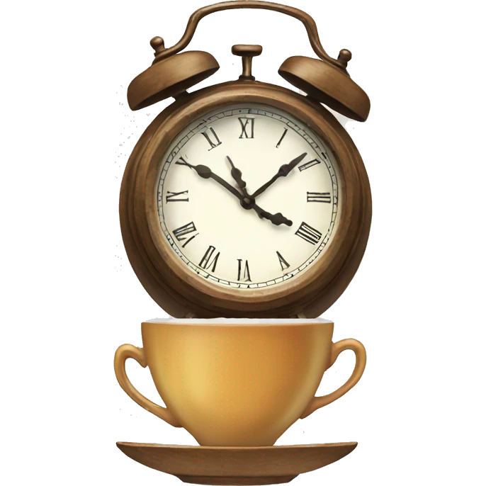 clock that tea  emoji