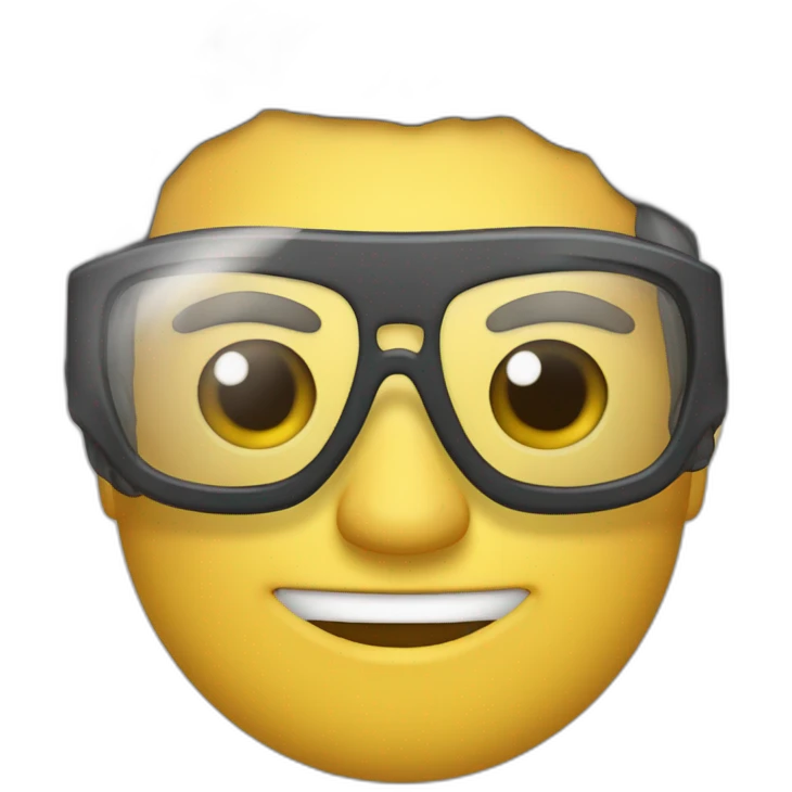 Lelis Vercellesi con gafas de aumento emoji