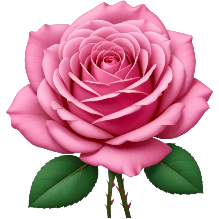 “A Polaroid-style photo of a pink rose  emoji