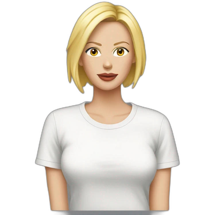 charlize theron wearing t-shirt emoji