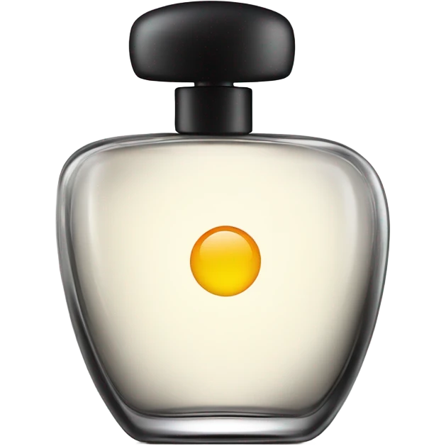 smiling perfume with black cap emoji