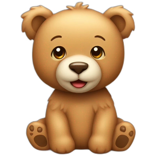 A cutie teddybear emoji
