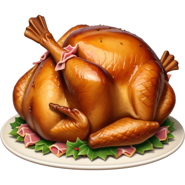 Christmas Roast potato and turkey and ham  emoji