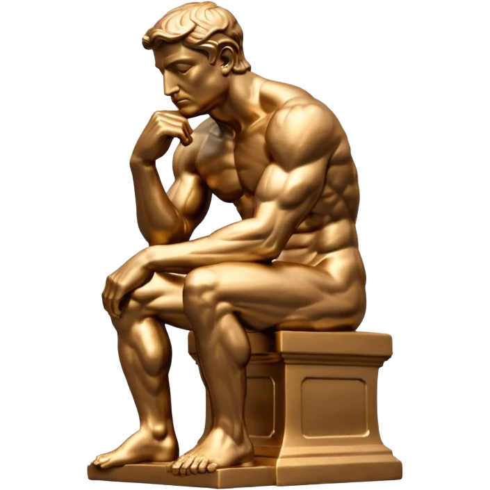 The Thinker statue  emoji