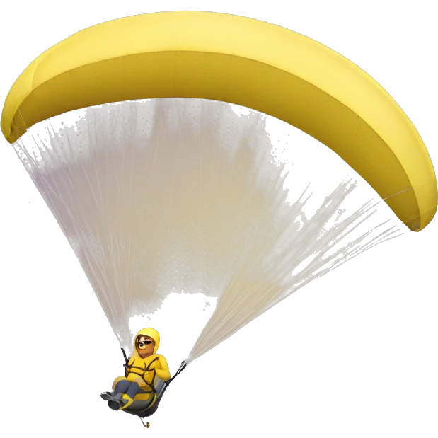 Banana paragliding emoji
