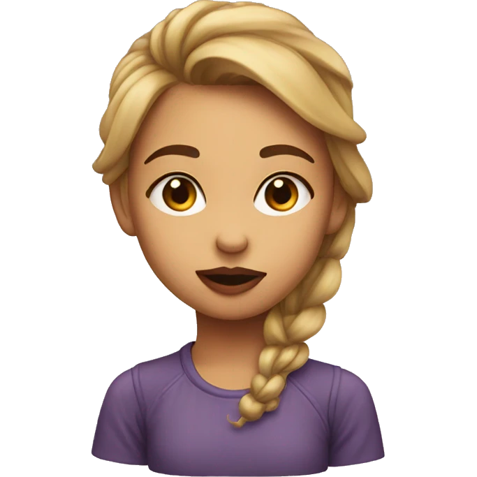 Girl kissface  emoji