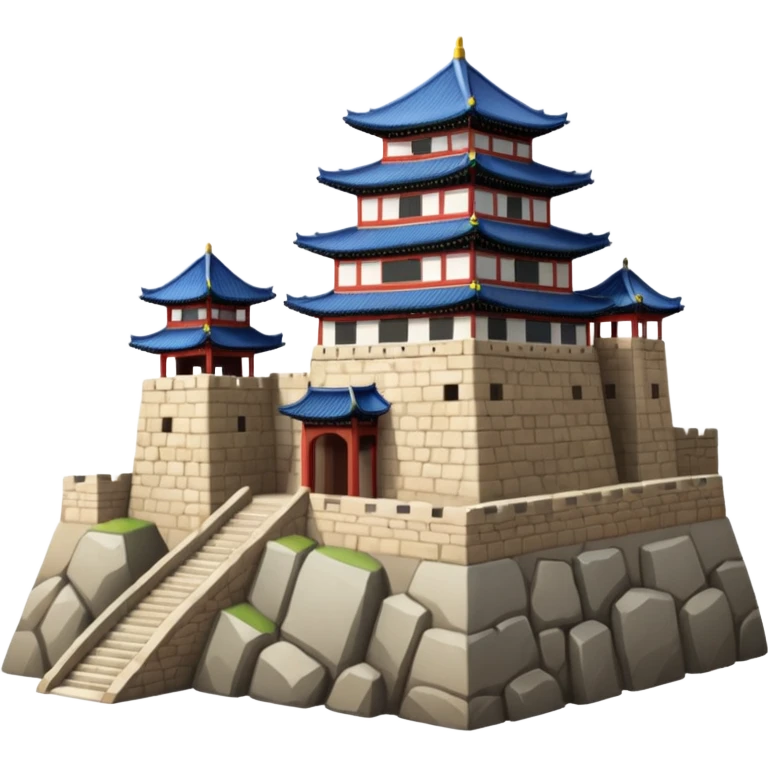 South Korea 
Hwaseong Fortress Palace castle emoji