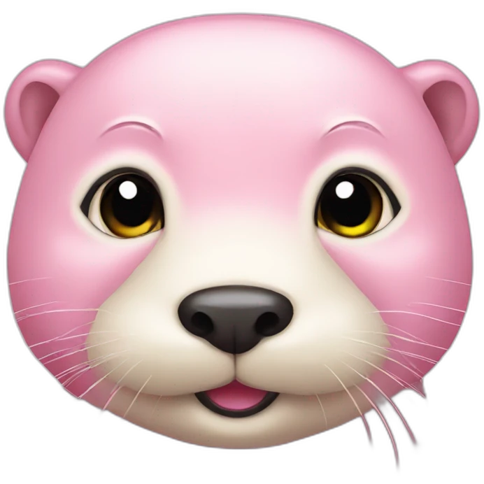 a light pink otter emoji