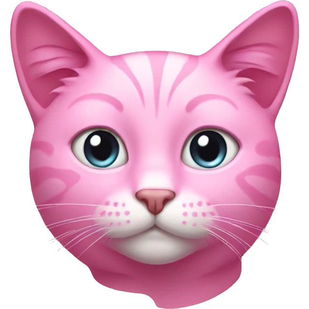Pink cat emoji