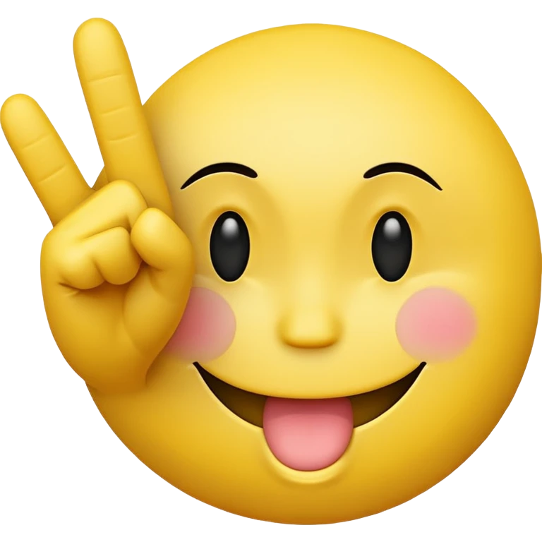 can you make a smiley with 2 middlefingers? emoji