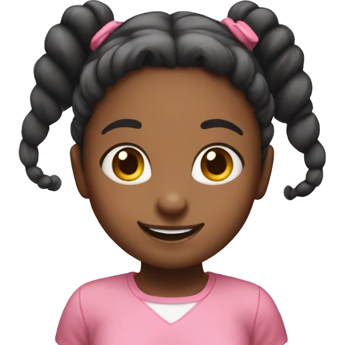 happy girl with twintails emoji