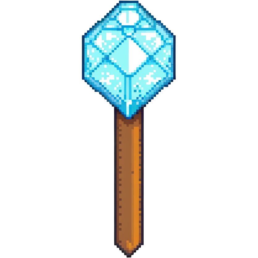 Minecraft diamond hoe emoji