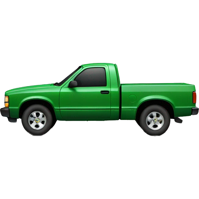 green chevrolet s10 emoji