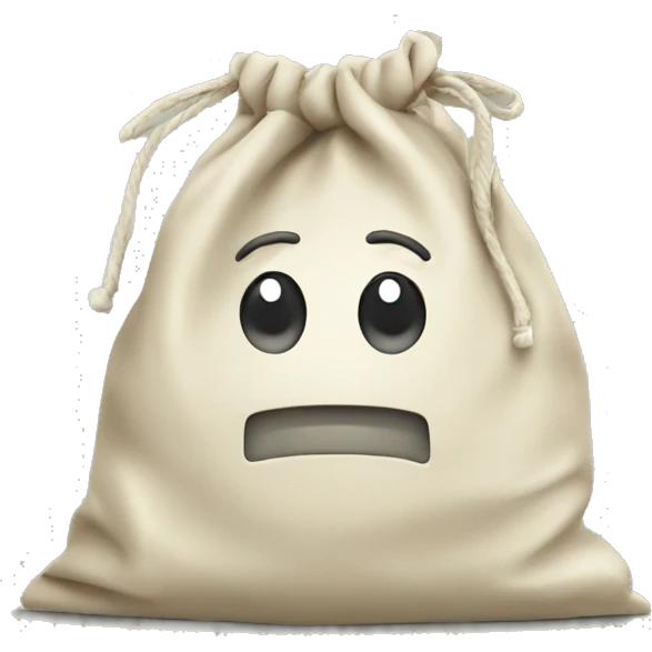 Loan application bag emoji