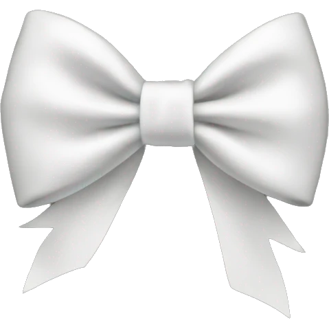 White bow emoji