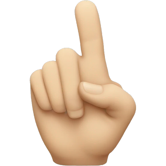 hand pointing forward emoji