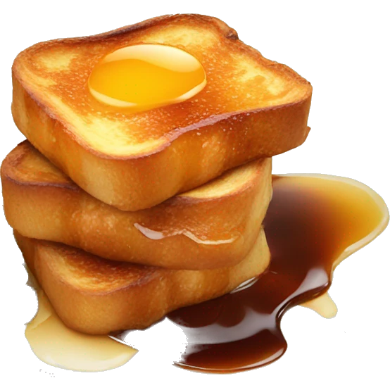 French toast with syrup  emoji