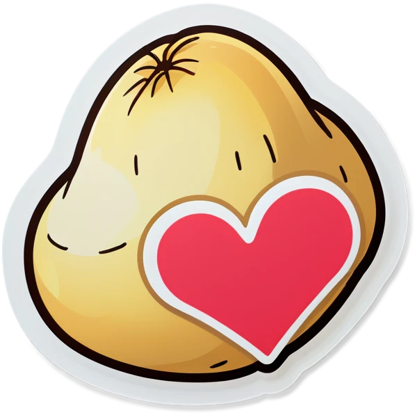 Potato heart emoji