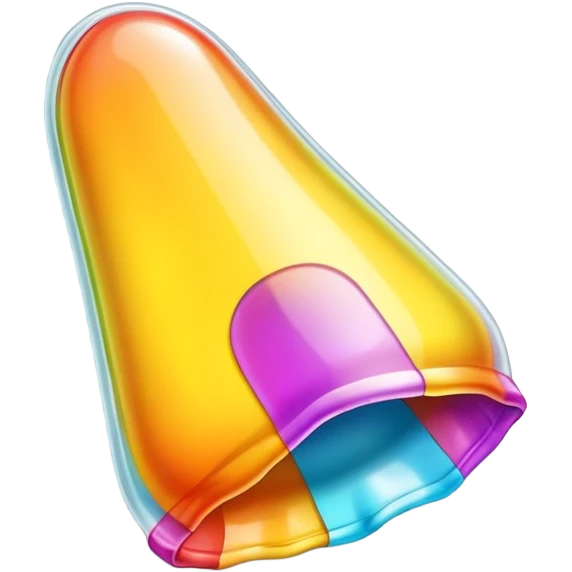 Colorful condom emoji