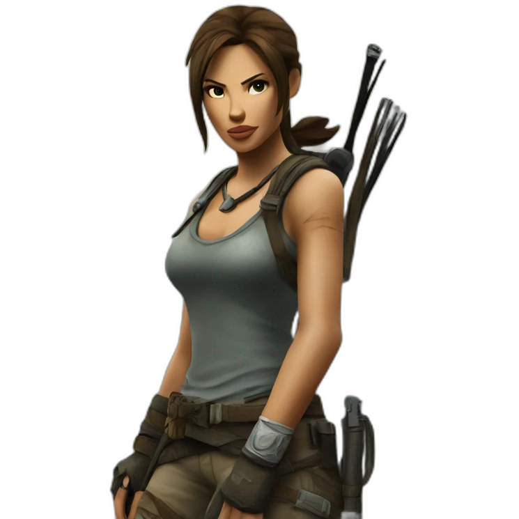 lara croft emoji