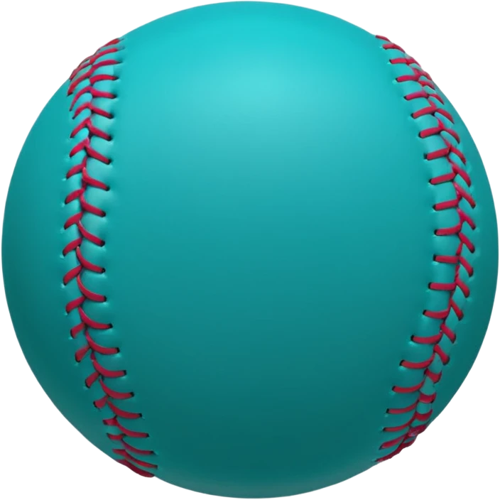 Teal softball emoji