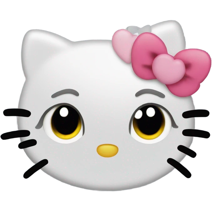 Hello kitty heart eyes emoji