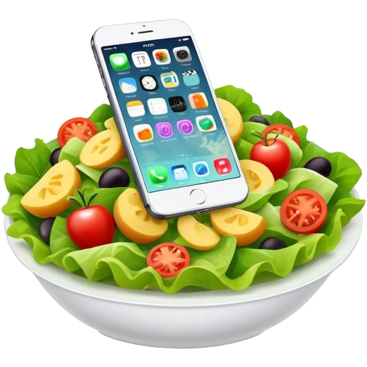 Cell Phone Salad emoji