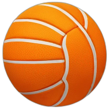 orange volley ball emoji