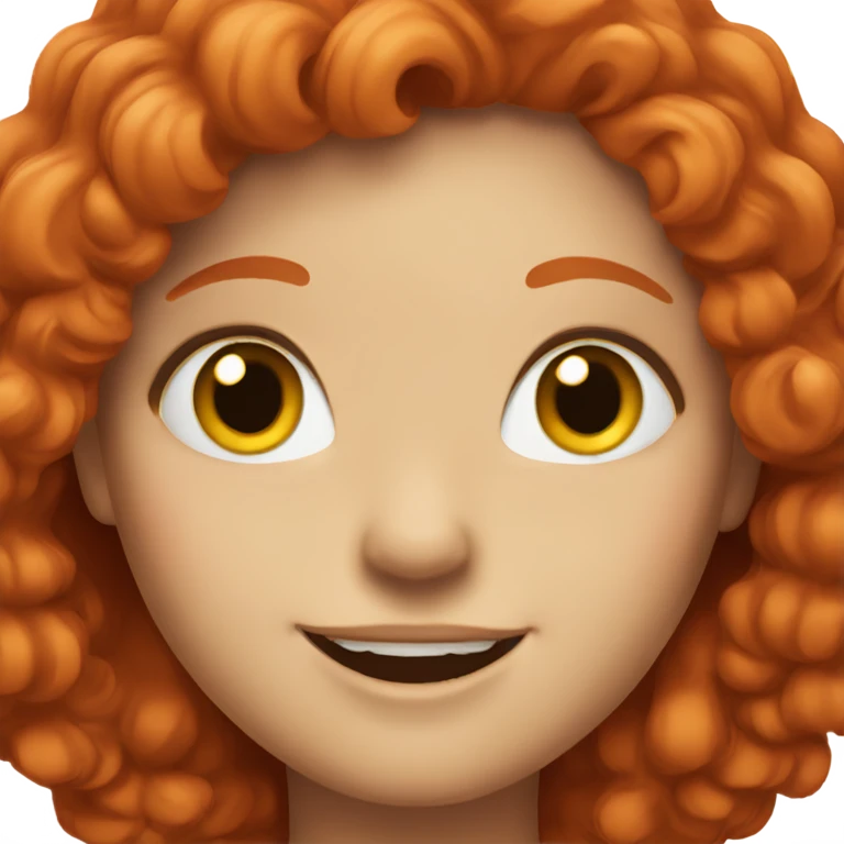 happy red headed girl emoji