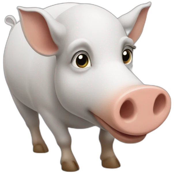 Un arabe sur un cochon emoji