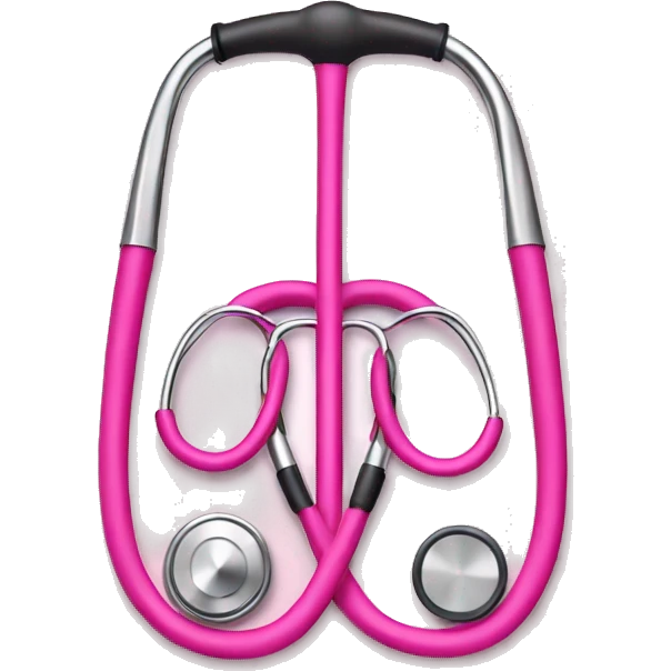 Pink stethoscope  emoji