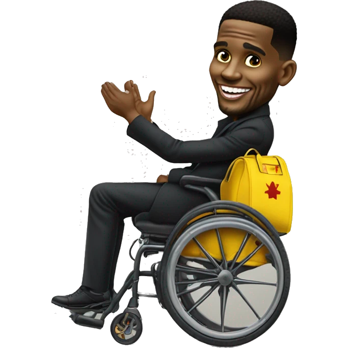 Samuel Eto'o dans une brouette  emoji